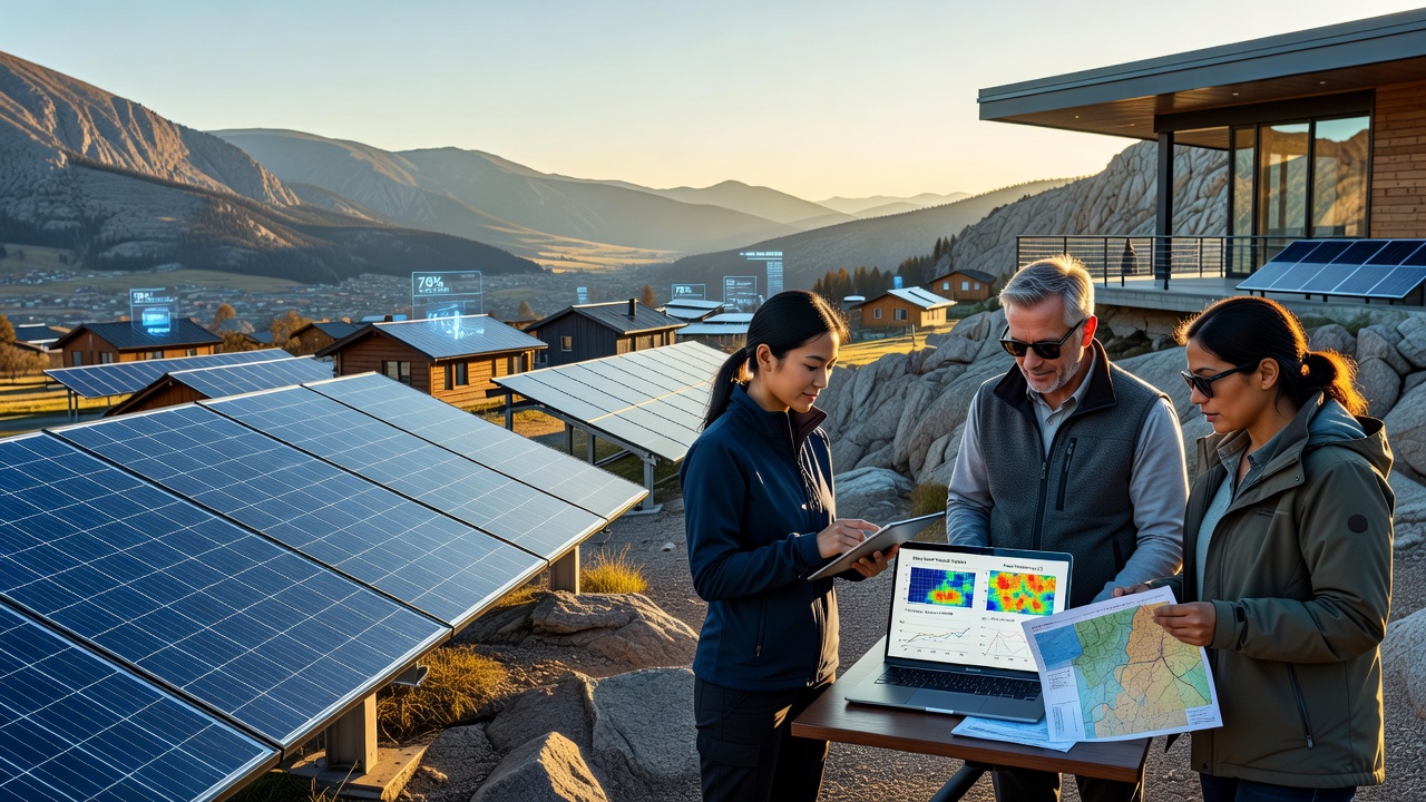 Exploring Solar Efficiency Patterns in Mountain Communities Through Real Data Analysis