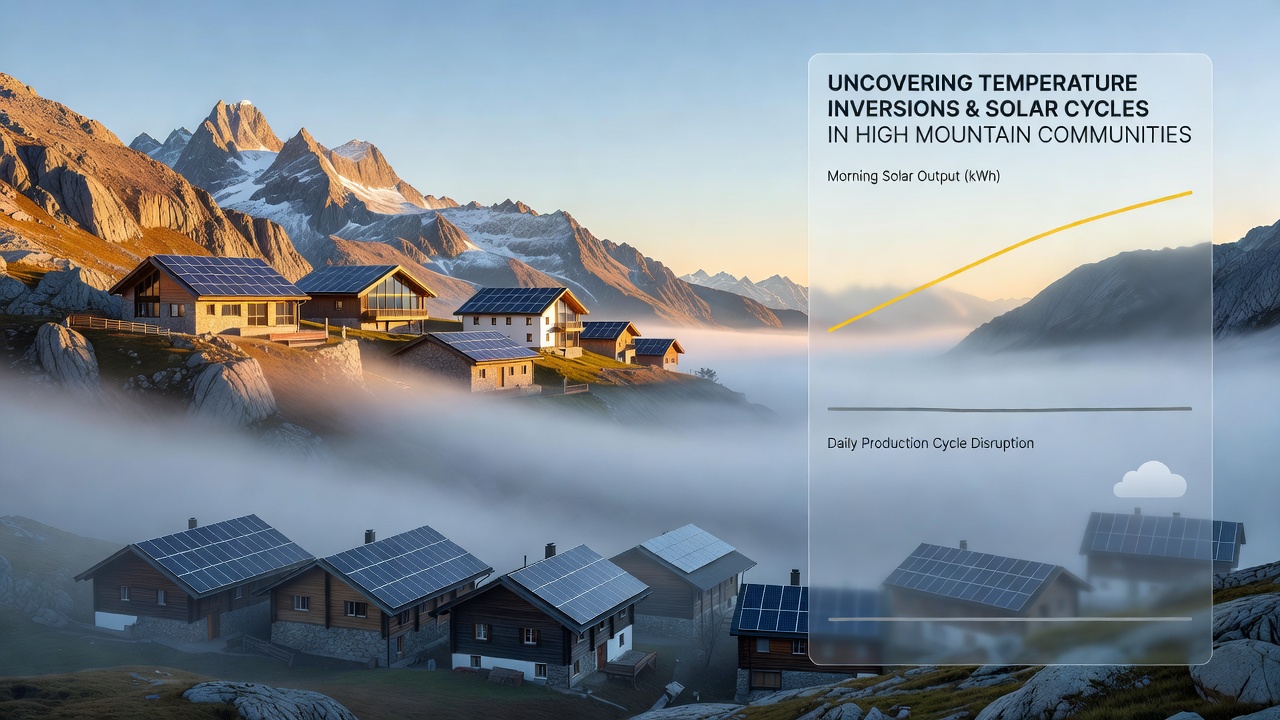Sensor array logging temperature and irradiance data on a ridge overlooking a mountain valley